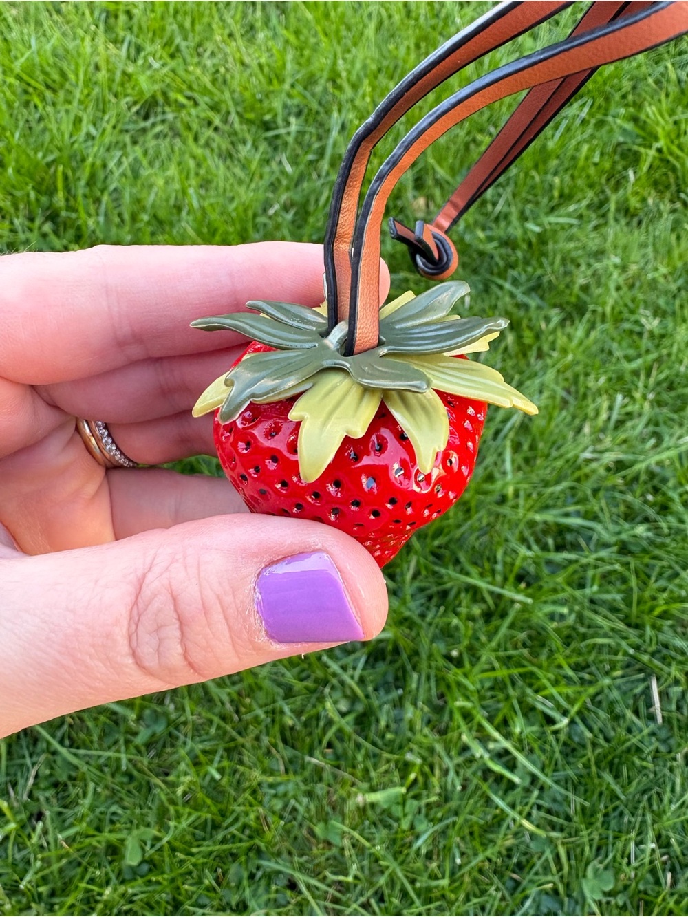 Strawberry Bag Charm- NWOT - Picture 4 of 6